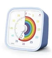 Yunbaoit Rainbow Disk Visual Timer with Protective Case, 60 Minute Countdown Timer for Kids and Adults