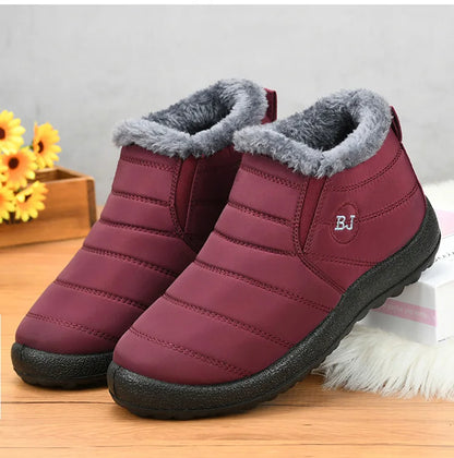 Snow Boots Women Winter Platform Chunky Shoes For Women Slip On Shoes Punk Ankle Boots New Keep Warm Winter Shoes Botas Mujer