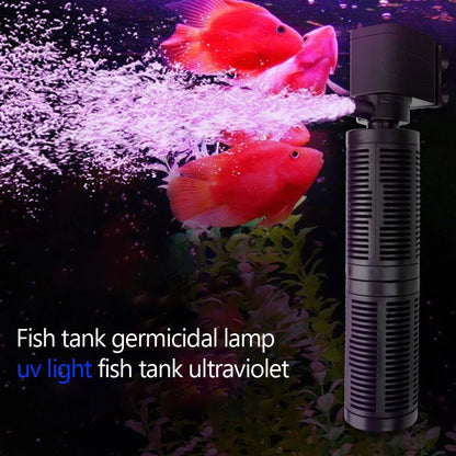 3 in 1 Silent Aeration Water Purifier Internal Pump Submersible Aquarium Filter Oxygen Submersible Water Purifier