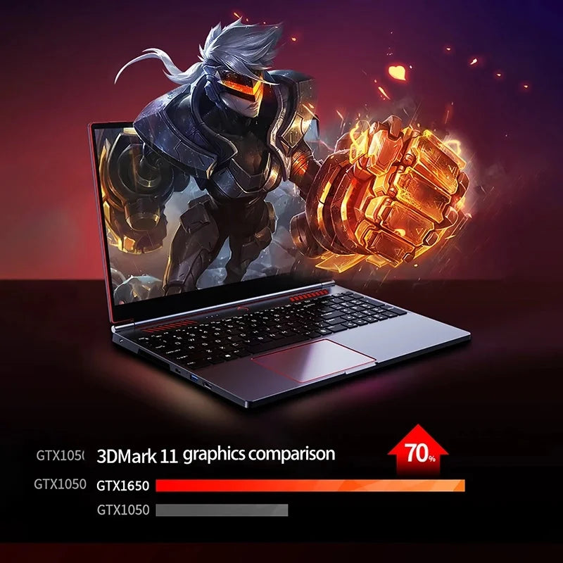 Intel Core i9-10885H 16.1 inch Gaming Laptop  GTX1650 4G Win 11 64GB DDR4 4TB SSD 8 Cores 12 Threads 4.8GHz designer Notebook