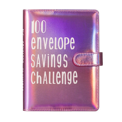 100 Envelope Challenge Binder Save Savings Challenges Loose-Leaf Binder Budget Binder with Cash Envelopes Money Organizer System