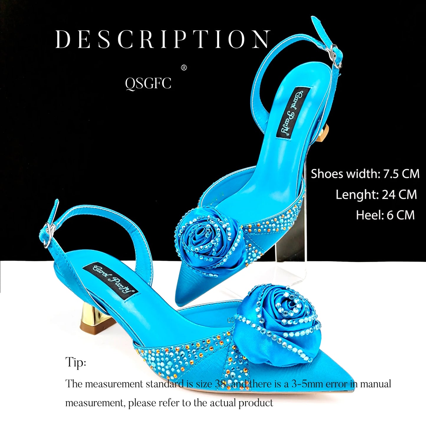 Ladies High Quality Women's Pumps And Bag Handmade Flowers Fashion Design For Nigeria Wedding Party