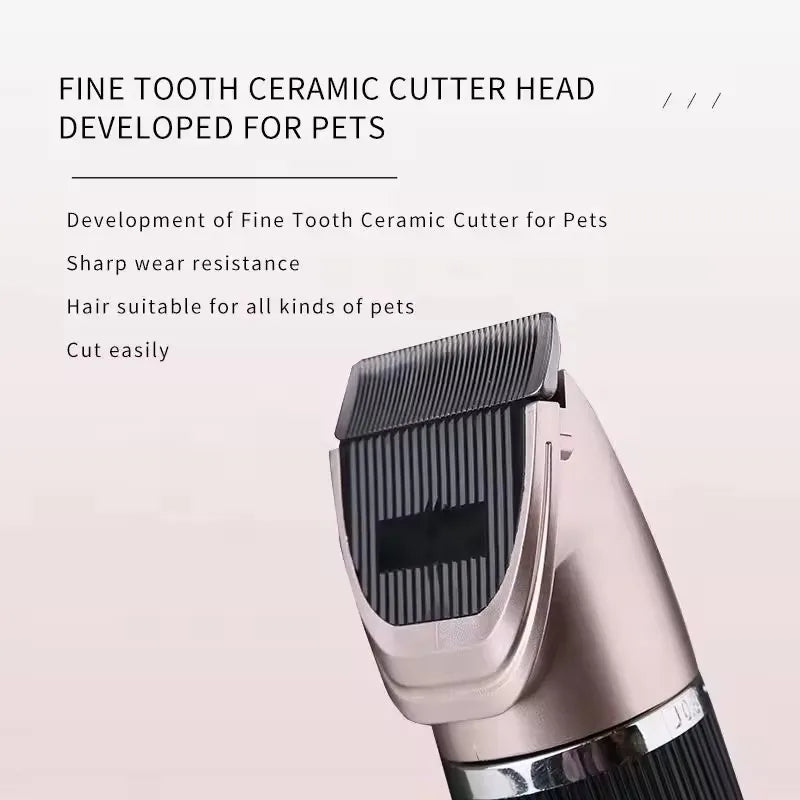 Professional Pet Grooming Clipper Kit Dog Hair Trimmer Electric Cat Shaver ceramic blade Rechargeable Animals Haircut Machine