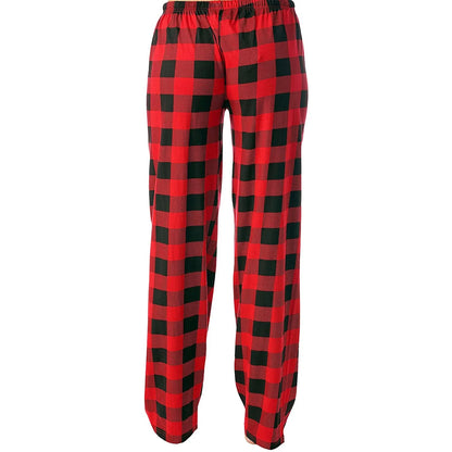 Women Christmas Pajama pants Autumn Winter Plaid Printed Pants Fashion Casual Wide Leg Pants Clothing Streetwear