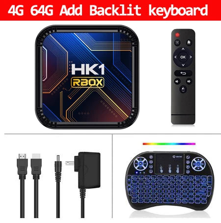 HK1 RBOX K8S Smart TV Box Rockchip RK3528 4G 32G 64G 8K 4K Android 13 Google Voice Media Player BT 5G Wifi6 Set Top Box Tvbox