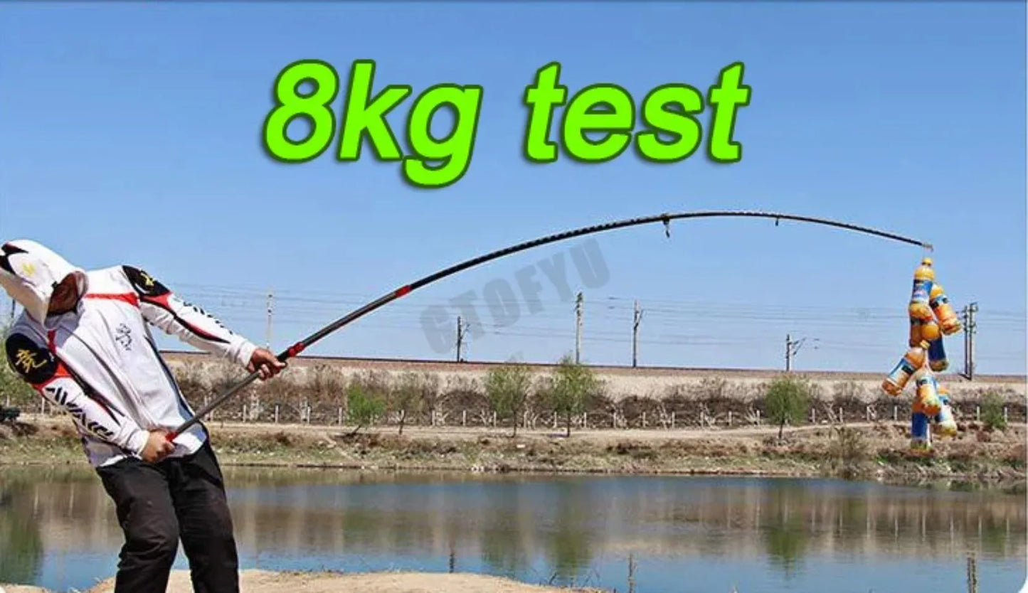 2.7-4.5M Carbon Fishing Rod 100kg above Superhard Long Distance Throwing shot Rod Telescopic Sea Boat High Quality Fishing Rods