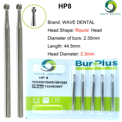 WAVE Dental Burs Tungsten Carbide Bur Dentistry Drills Bits Dental Strawberries HP Cutter Dentist Tools