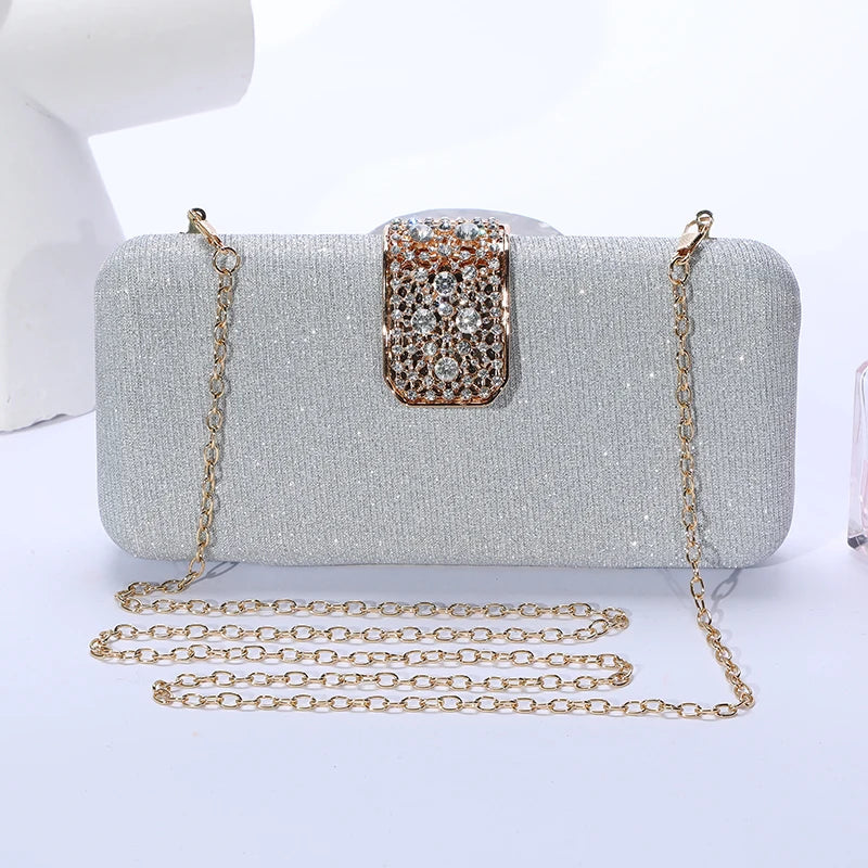 New dinner Bag European Women's Handbag Diamond Banquet Handbag Gown Evening Bag