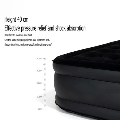 Interior Air Mattress  Mats PVC Inflatable Sleeping Mattress Luxury 2 Person Camping Bed Mat Built-in Pump Thicken Mat