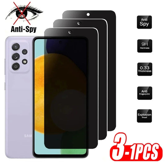 Privacy Screen Protector for Samsung Galaxy A15 A35 A55 A05 Anti-Spy Protective Glass For Samsung A14 A24 A35 A54 A12 A13 A16