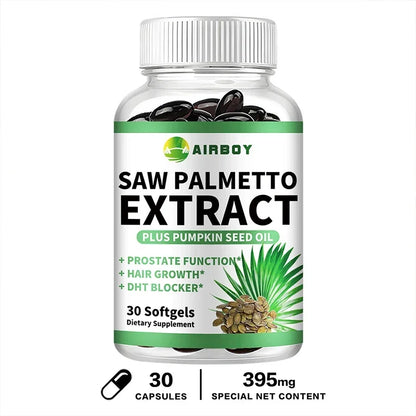 Saw Palmetto - Prostate Support, Prevents Hair Loss, Urinary Tract Health, Promotes Hair Growth