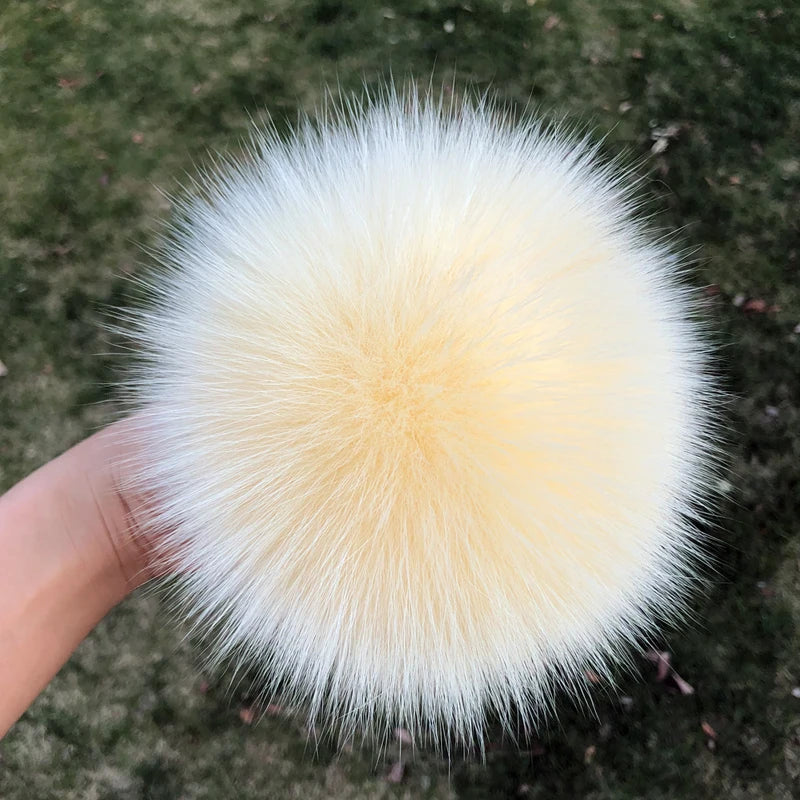 Real natural fox fur pompom raccoon fur pom pom for hat beanies For Caps Bags Scarf