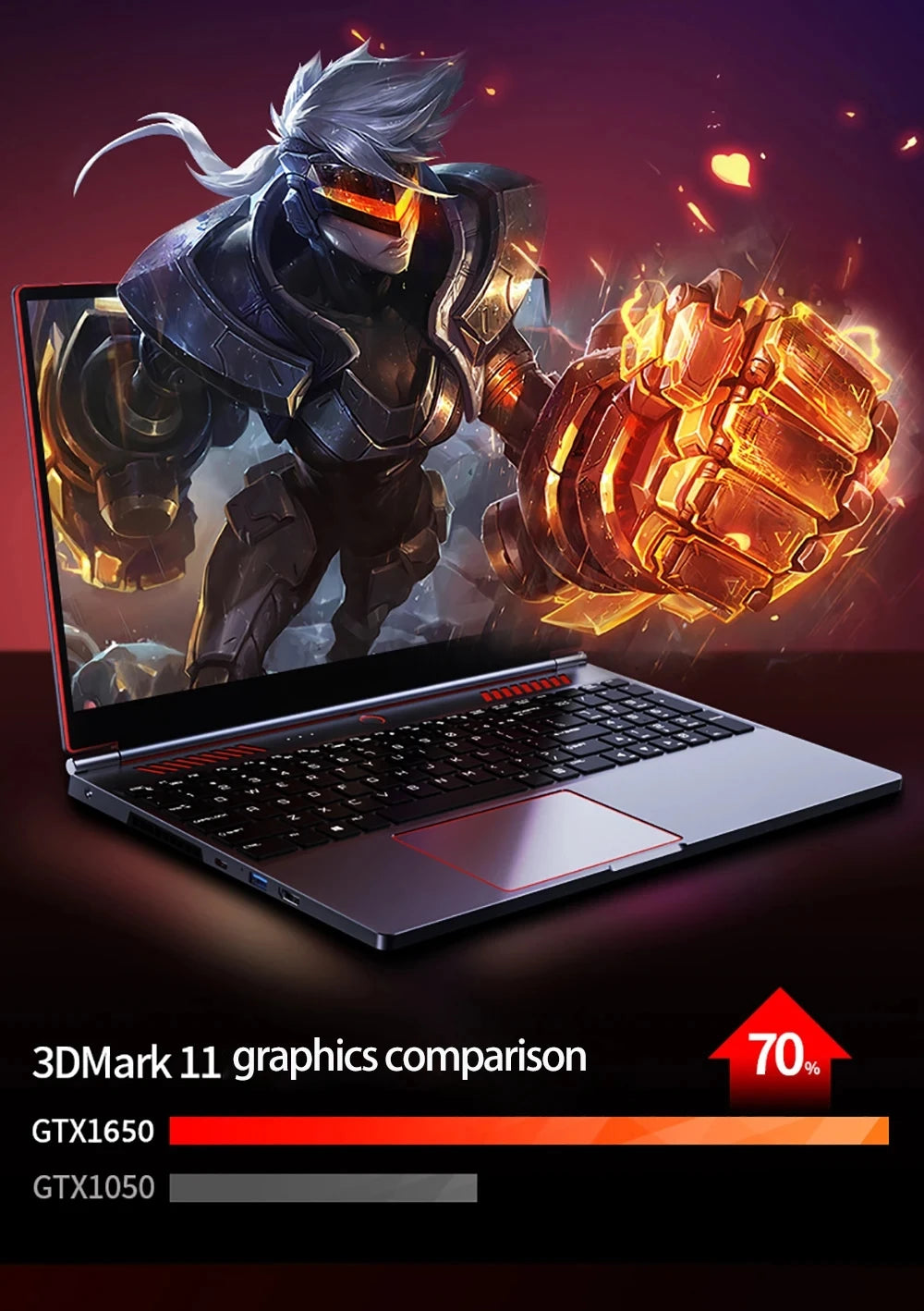 Intel Core i9-10885H 16.1 inch Gaming Laptop  GTX1650 4G Win 11 64GB DDR4 4TB SSD 8 Cores 12 Threads 4.8GHz designer Notebook