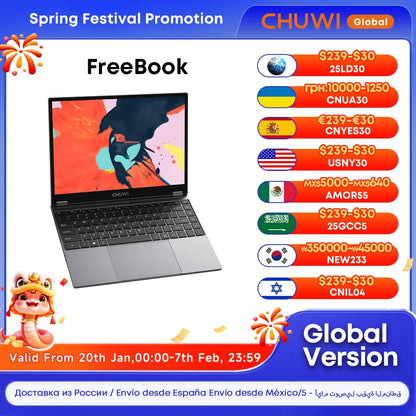 CHUWI FreeBook Tablet Laptop 2 in 1 Intel i3 1215U / N100 Windows 11 Laptop 13.5" IPS FHD Display 12GB LPDDR5 512G SSD 2256*1504