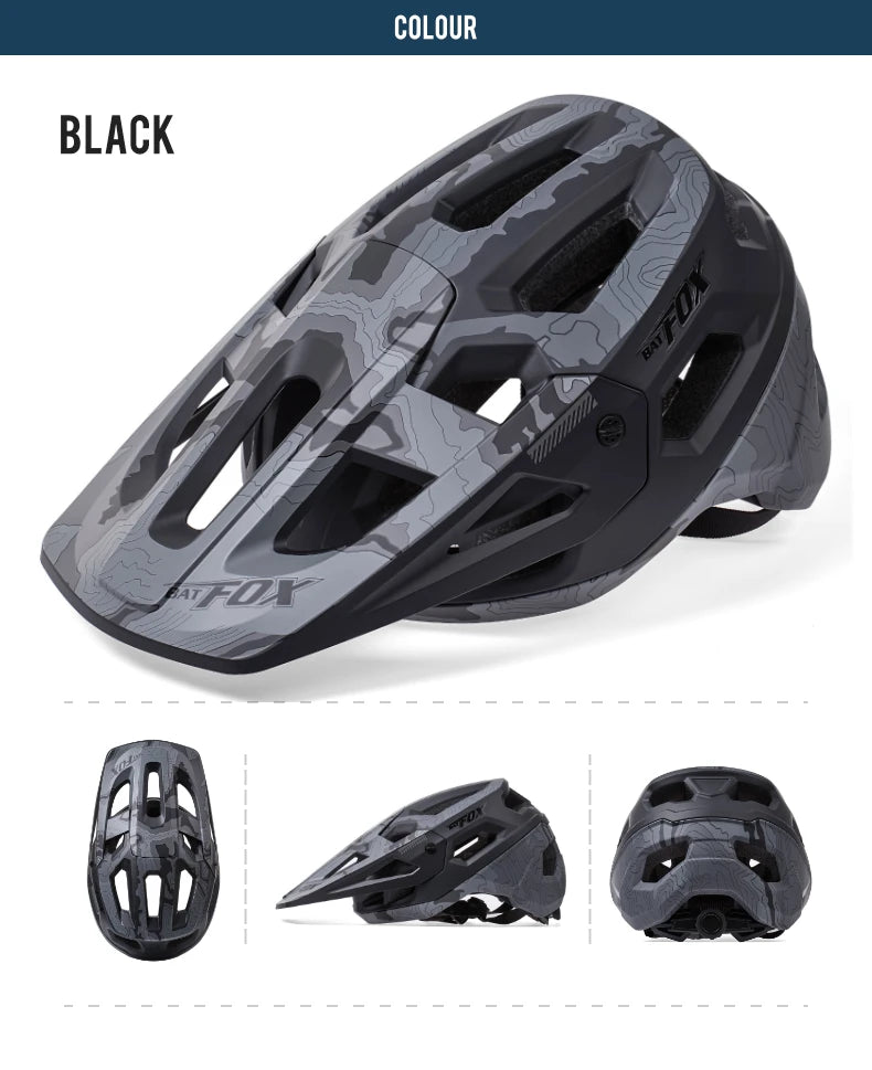 BATFOX bicycle helmet mtb casco fox Ultralight Cycling Helmet for Women Men Racing Mountain Bike Equipments MTB Helmets