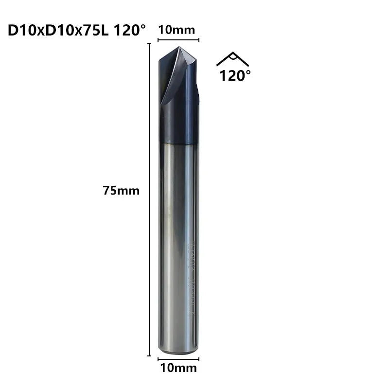 3 Flute Chamfer Milling Cutter 60/90/120 Degrees CNC Router Bit 2-12mm Carbide Chamfering End Mill CNC Engraving Milling Tool