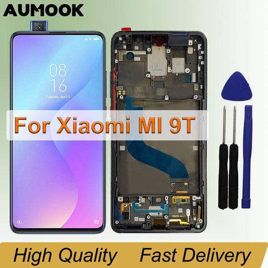 6.39" AMOLED For Xiaomi MI 9T Pro/MI 9T LCD Display Touch Screen Digitizer Assembly With Frame for Xiaomi Redmi K20 Pro /K20 LCD