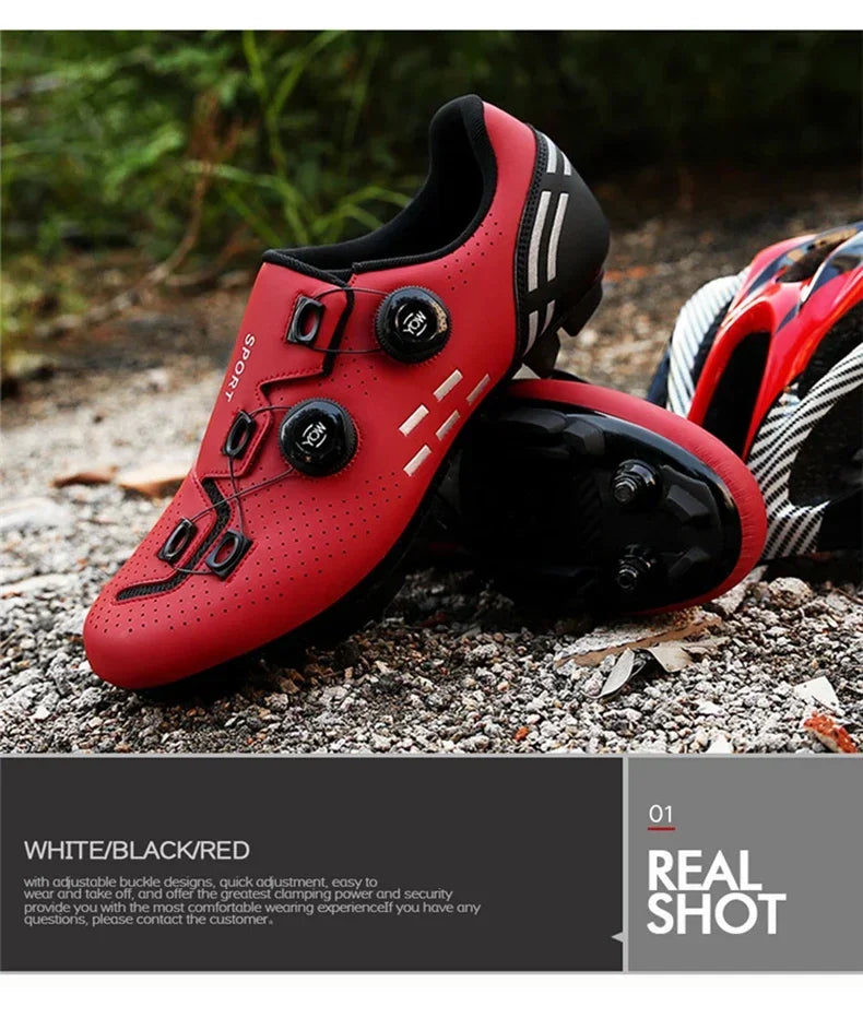 New Cycling Shoes for Men Women Speed Mountain Bicycle Flat SPD Pedals Racing Biking MTB Cleats Road Bike Sneakers