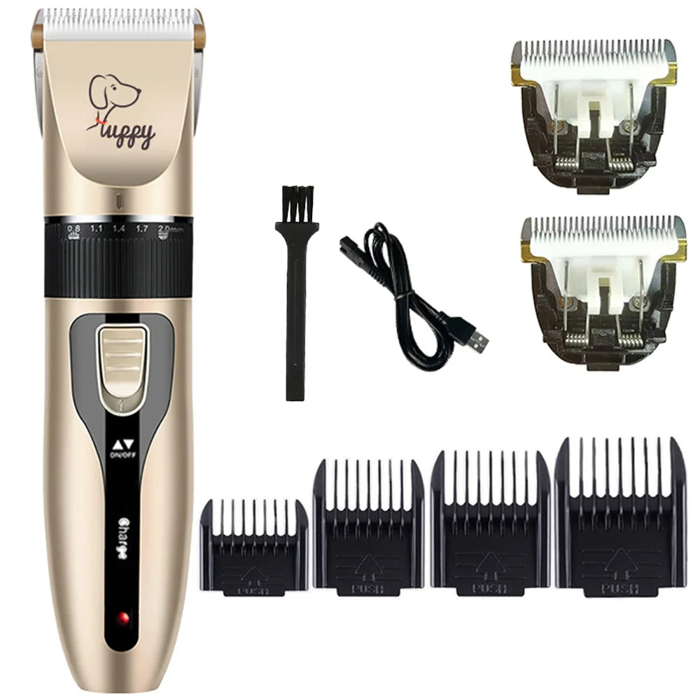 Dog Hair Clipper Pet Hair Trimmer Cat Puppy Grooming Electric Shaver Set Ceramic Blade Recharge Profession Supplies Promotions