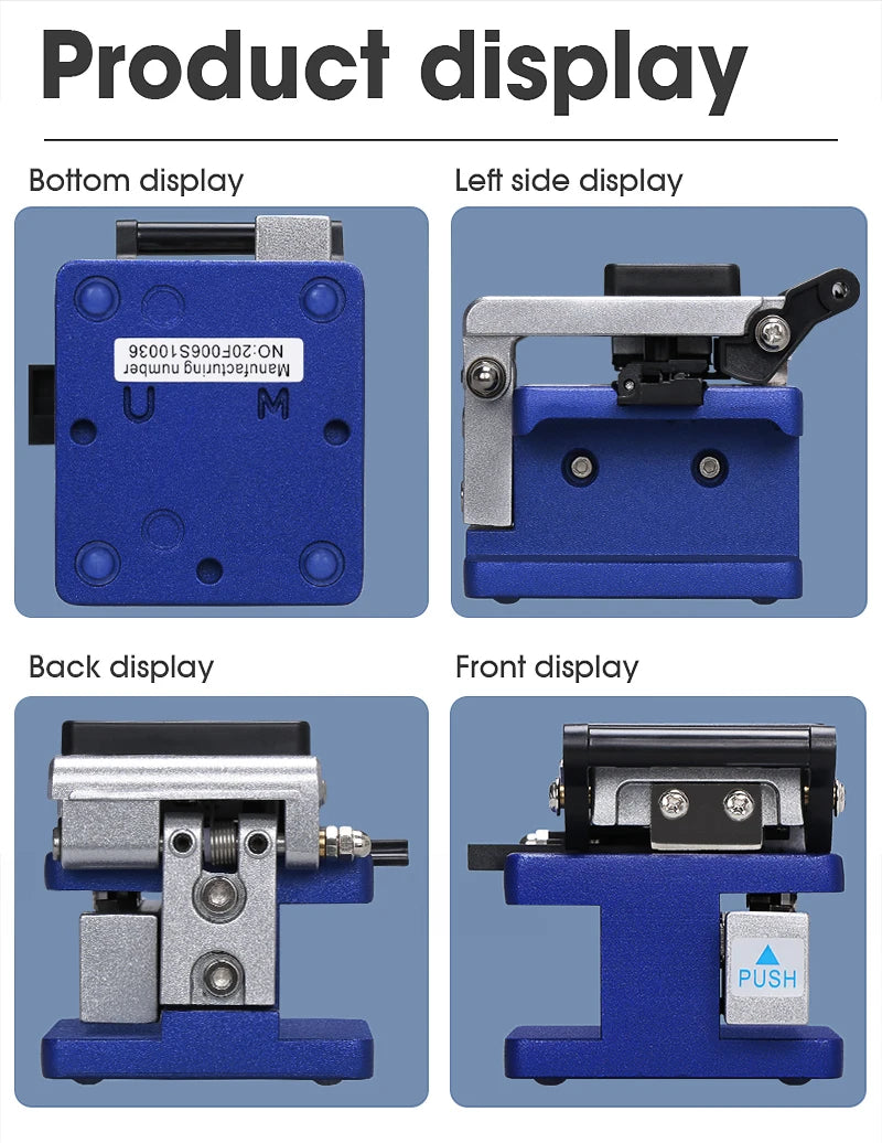 FC-6S Fiber Cleaver FTTH Fiber Optic Cable Cutter Knife Optical Fiber Cold Connection cutting Tool 16 Surface Blade