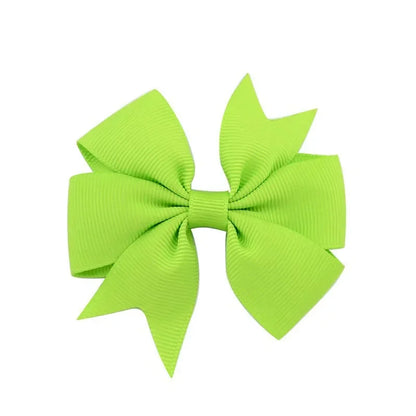 10pcs/lot Baby Girls Hair Bows Hairpins 3.2" Grosgrain Ribbon Pinwheel Toddler Clips Children Kids Accessories Gifts Photo Props