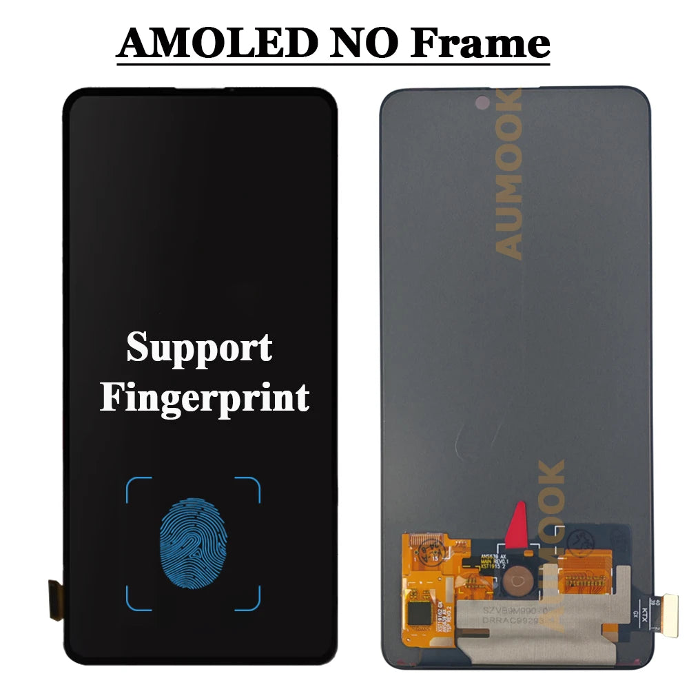 6.39" AMOLED For Xiaomi MI 9T Pro/MI 9T LCD Display Touch Screen Digitizer Assembly With Frame for Xiaomi Redmi K20 Pro /K20 LCD