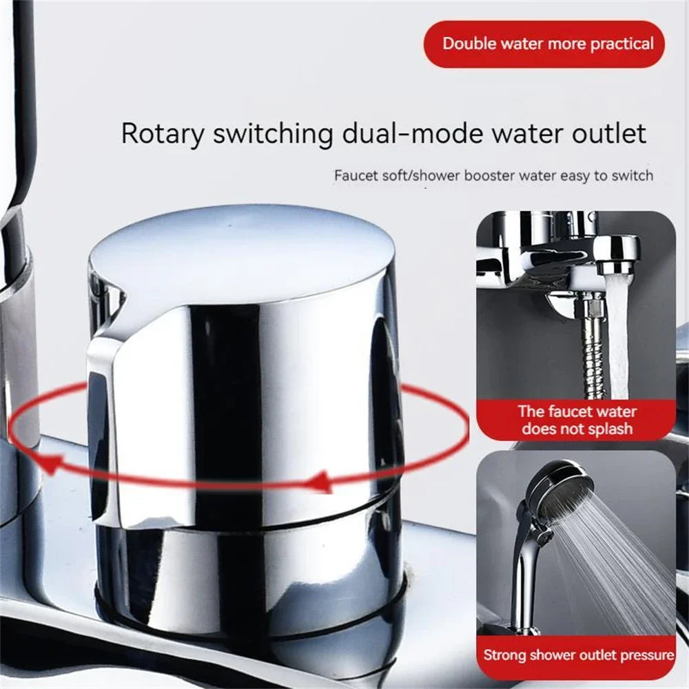 Bathroom Shower Faucet Mixing Valve Shower Shower Set Bathroom Bathtub Mixing Switch Triple Hot and Cold Faucet