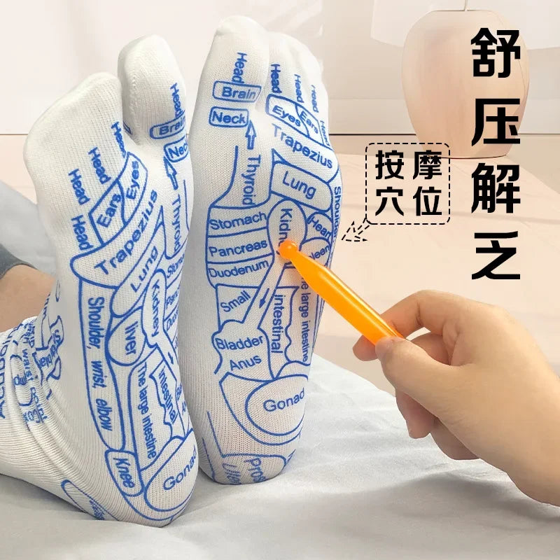 Massage Relieve Tired Feet Socks Acupressure Foot Massager Reflexology Socks Foot Point Tool Physiotherapy Sock Beauty Health