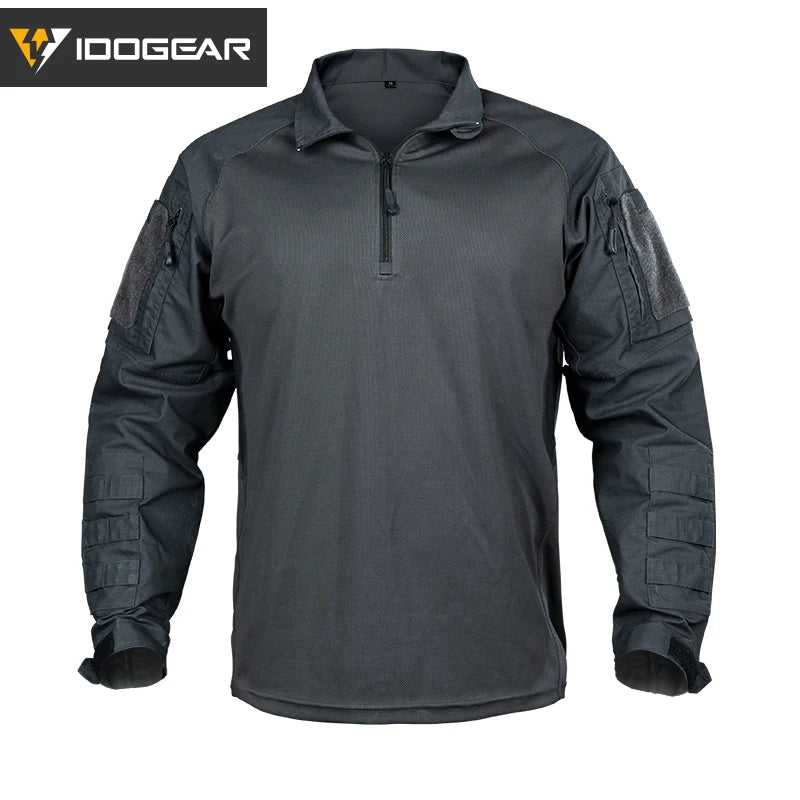 IDOGEAR UFS Tactical Shirt BDU Combat Clothes With Elbow Pads Slight Elasticity  Shirt Breathable 3116