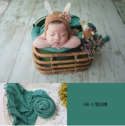 3 Meter seersucker wrap for newborn photography props,stretch baby wrap for photo shoot