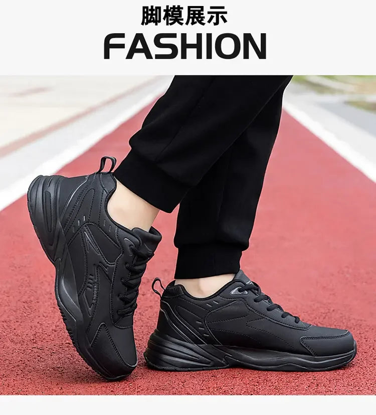 Thick Sole Versatile Clunky Sneaker for Men 2024 New Trend Mesh Lace Up Breathable Casual Sports Shoes Increased Soft Soles