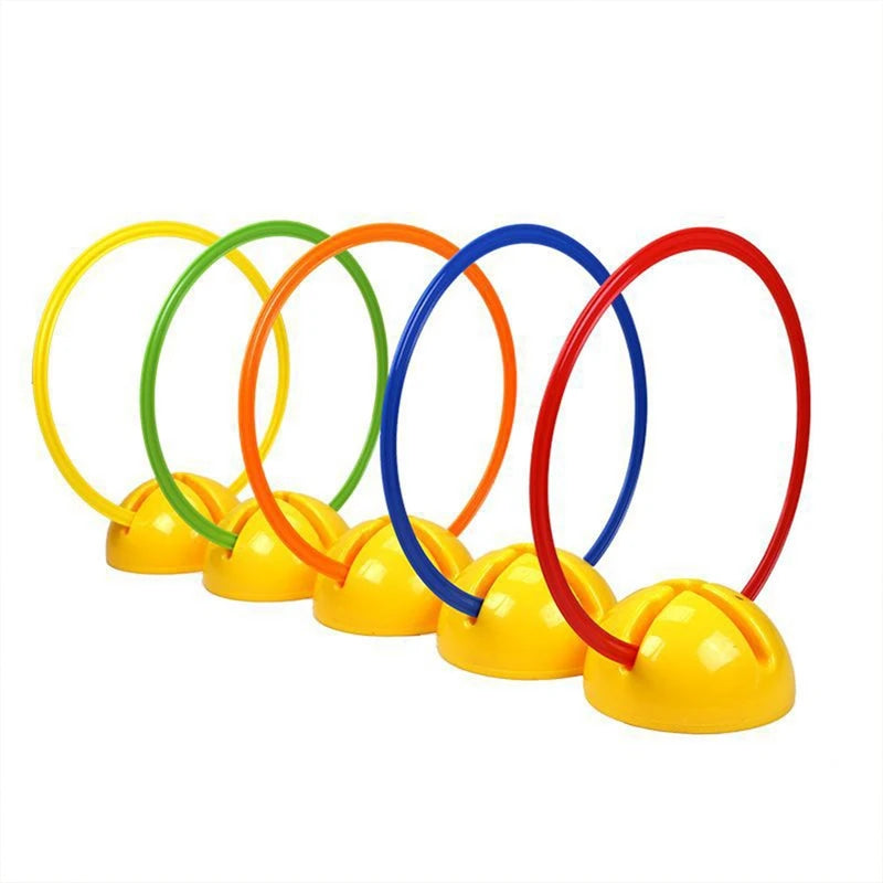 10Pcs 40cm Football Training Ring Round Speed Agility Training Rings Soccer Agility Training Gym Outdoor Sports Speed Equipment