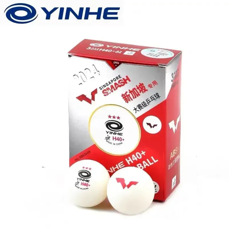 Original Yinhe WTT Pingpong Balls 2024 Singapore Grand Slam Table Tennis Balls Seam H40+ ABS New Materials