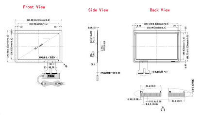 10.1/11.6/12.5/13.3/14/15.6/16 Inch USB Capacitive Touch Screen Sensor Digitizer Glass10Fingers Raspberry Pi Windows Hand Writer