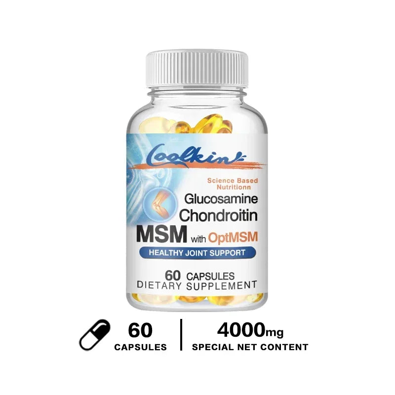 Glucosamine Chondroitin MSM and OptiMSM - Promotes Skin, Nail and Joint Health