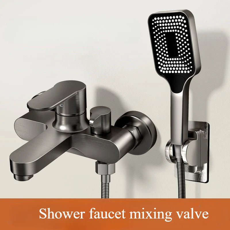 Bathroom Shower Faucet Mixing Valve Shower Shower Set Bathroom Bathtub Mixing Switch Triple Hot and Cold Faucet