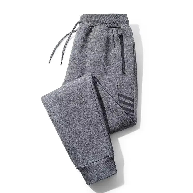 Pure Cotton Sweatpants Straight-Leg Loose-Fit Casual Pants For Men Summer Thin Style Plus Size Autumn/Winter Men's Trousers