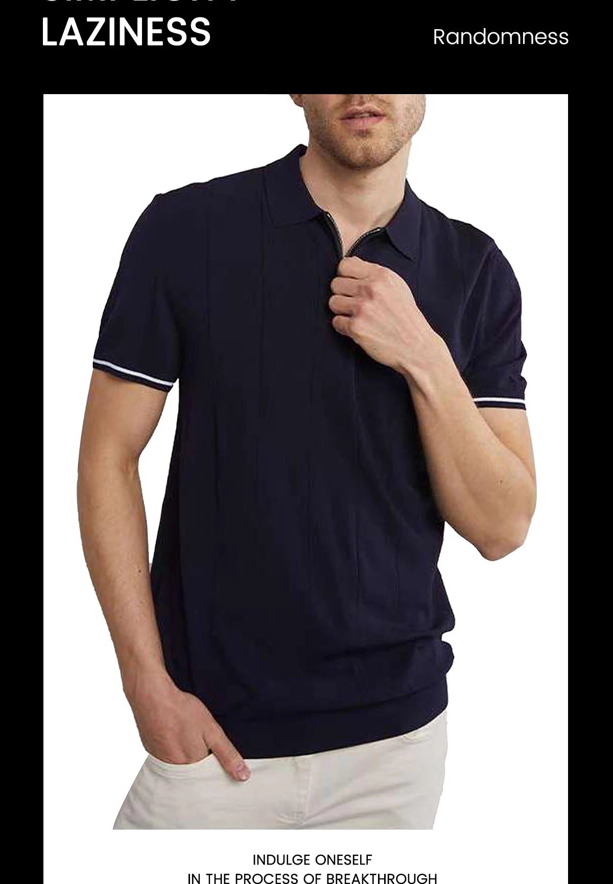 CHCH 2024 New Summer Ribbed Knit Polo Shirt for Men Breathable and Cool Brand Quality Mens Textured Polo Shirts