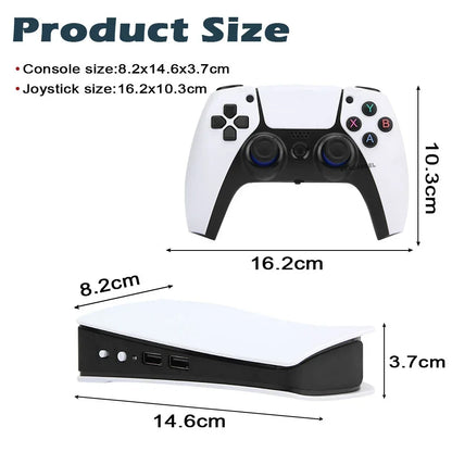 NEW GB5 Video Game Console 64GB/128GB 40000 Free Games HD TV Game Box 5 Two Gamepads For PS1/PPSPP/MAME Arcade Gaming Stick