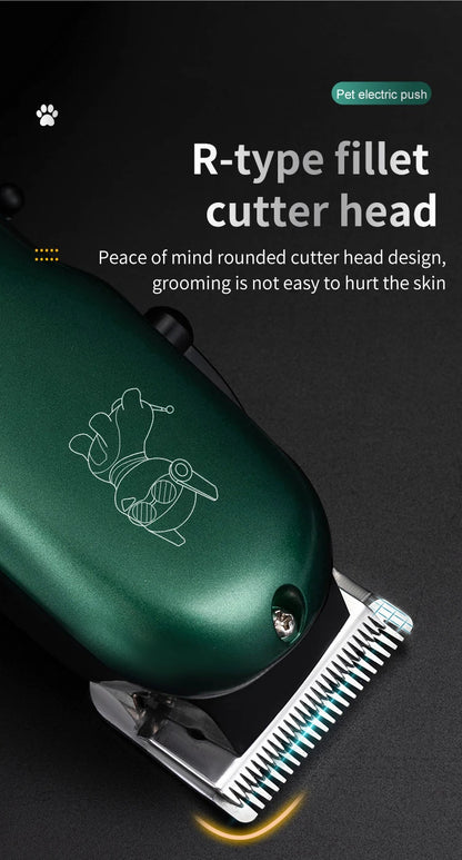 Professional Dog Hair Clipper All Metal Rechargeable Pet Trimmer Cat Shaver Cutting Machine Puppy Grooming Haircut Low Noice