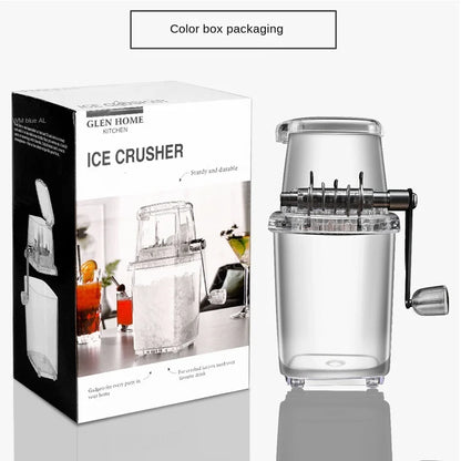 Multi-function for Home Kitchen Bar Portable Hand Shaved Ice Machine Transparent Ice Blenders Tools Manual Ice Crusher