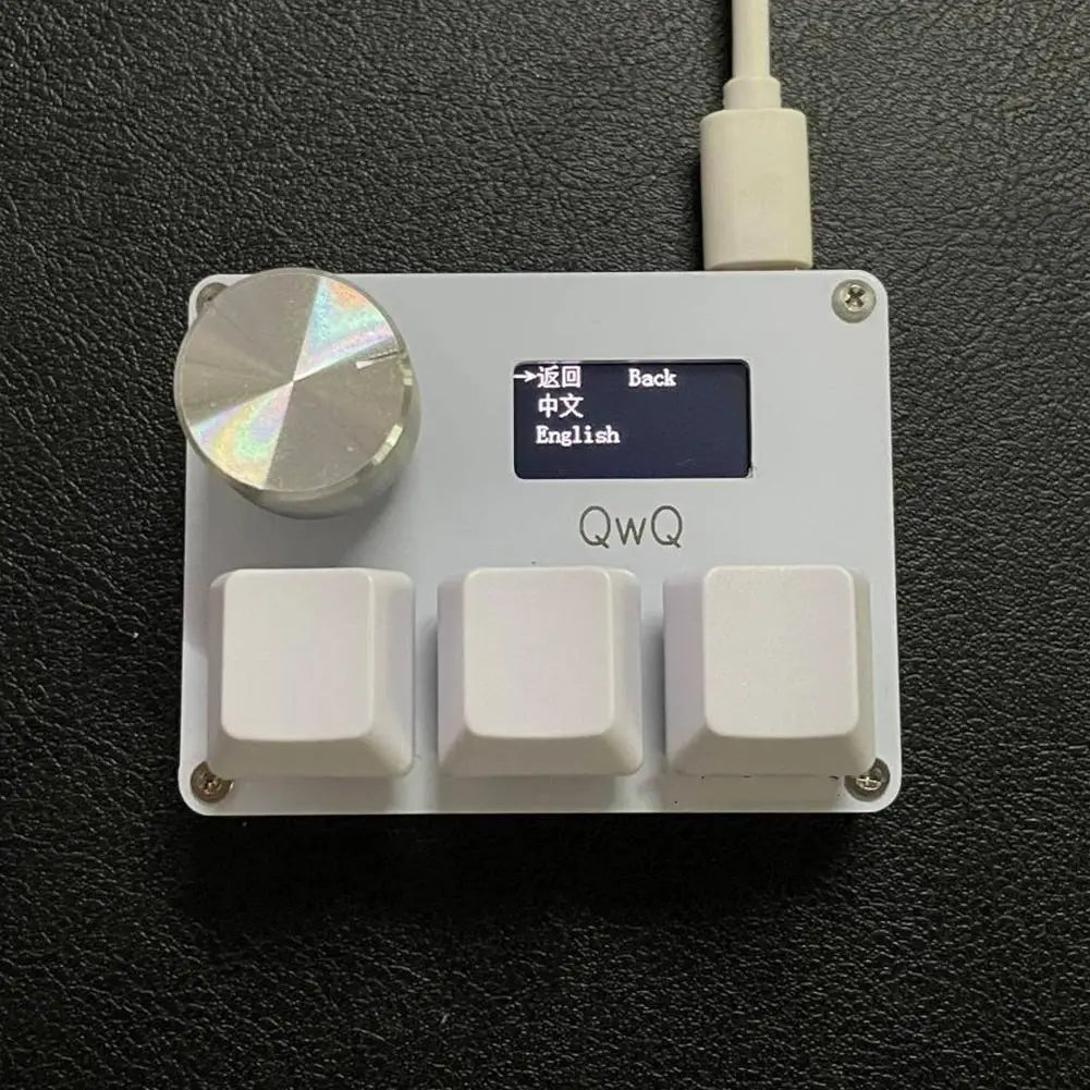 Gateron KS-20 White Switches SayoDevice OSU O3C Rapid Trigger Magnetic Switches Keyboard With Knob Screen Copy Paste Shotcut