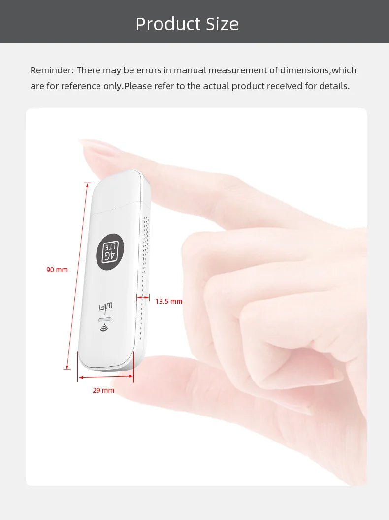 EATPOW 4G Modem USB Dongle WiFi Router with SIM Card Slot 150Mbps Mobile Wireless WiFi Adapter 4G Router Home Office