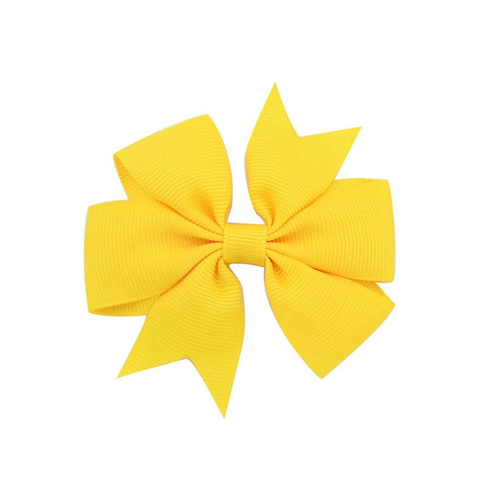 10pcs/lot Baby Girls Hair Bows Hairpins 3.2" Grosgrain Ribbon Pinwheel Toddler Clips Children Kids Accessories Gifts Photo Props