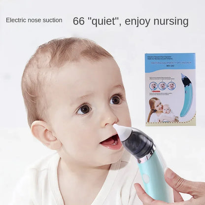 Electric Toddler Snot Aspirators Automatic Newborns Nasal Cleaner Rechargeable Detachable Anti-reflux for Newborn Baby Nursing