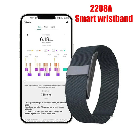 2208A Smart Bracelet Heart Rate Blood Pressure Monitor Pedometer Sport Fitness Tracker for Men Women Electronic Bracelet