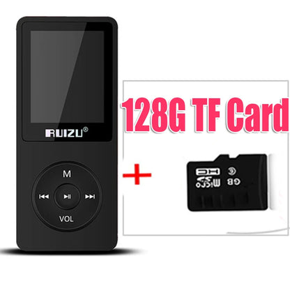 100% Original RUIZU X02  MP3 Player  With 1.8 Inch Screen Can Play 100 hours, 8gb With FM,E-Book,Clock,Data music player