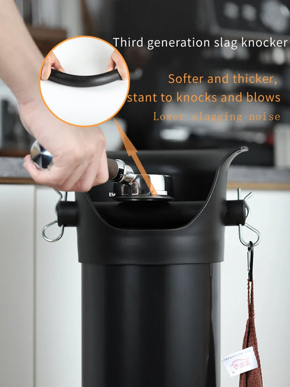 Coffee Tapping Bucket Knock Box Coffee Accessories Barista Vertical Coffeeware Kitchen Dining Bar Home Garden