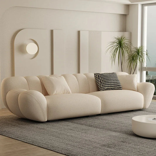 Comfortable Relaxing White Sofa Set, Modern Living Room, Lazy Sofa, Nordic Designer, Sofy Do Salonu, Garden Furniture