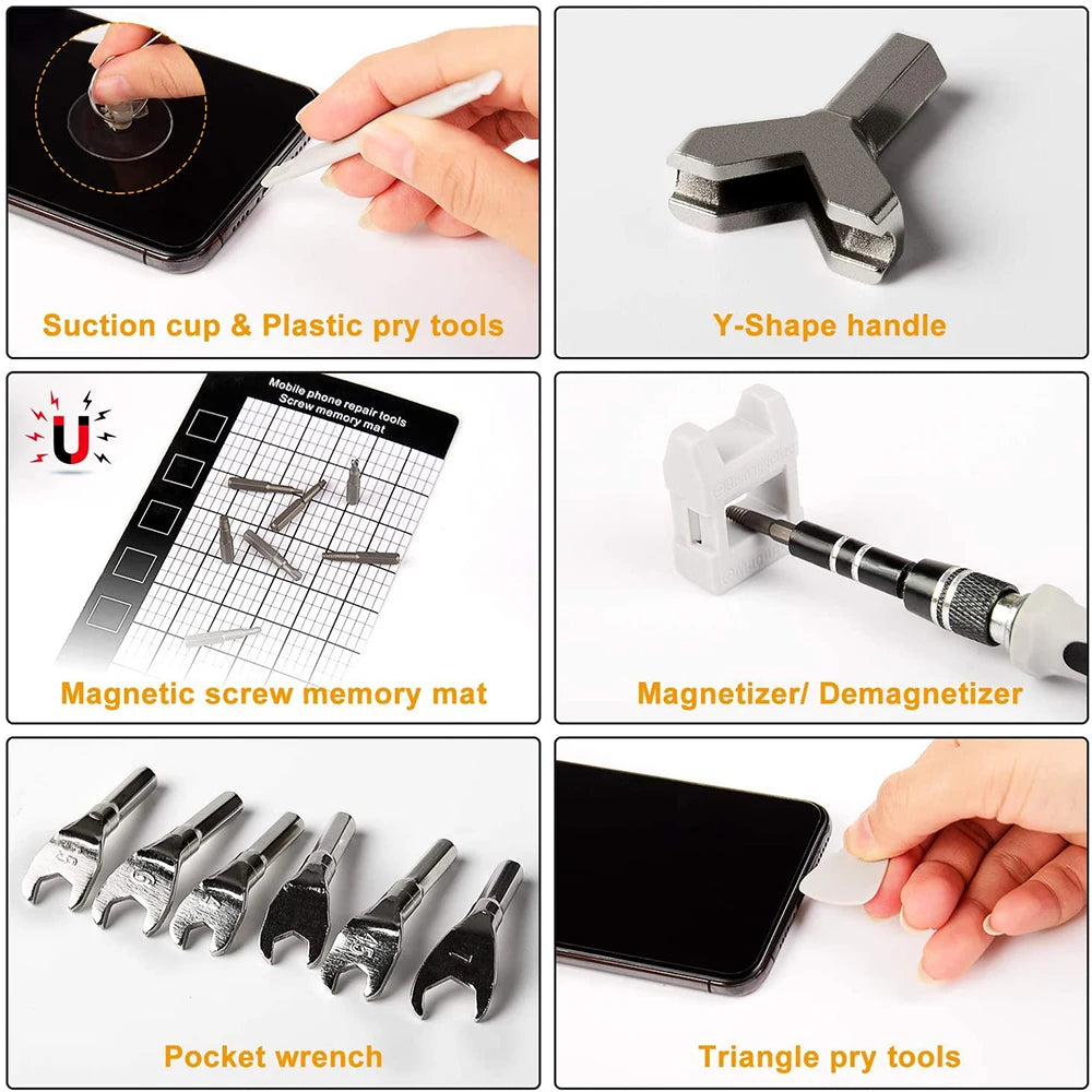 Screwdriver Set  Magnetic Torx Phillips Screw Bit Kit WOZOBUY With Electrical Driver Remover Wrench Repair Phone PC Tools